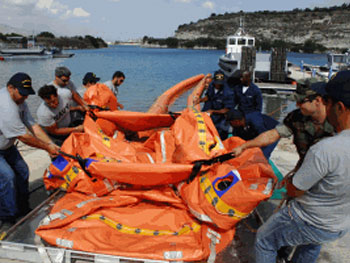 Preparing naval bouys